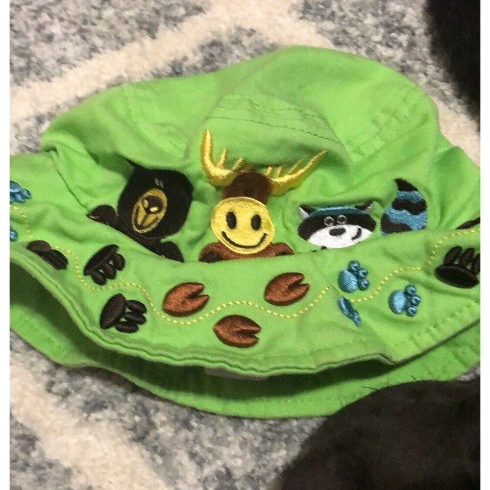 Augusta Montana Forest Animal Toddler Bucket Hat Green Size Toddler